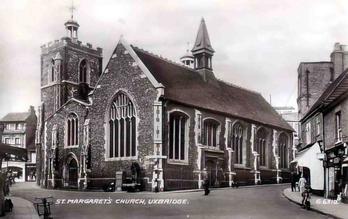 Middlesex Uxbridge St Margarets Church 1940s Vintage A4 Photo Print
