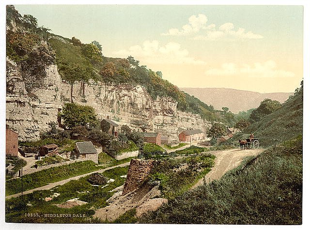 Middleton Dale Derbyshire Vintage A4 Photo Print