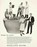 Midland Bank Cure Vintage Retro Advert Poster A4 Photo Print