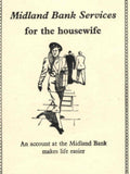 Midland Bank Services 1950s Vintage Retro Advert Poster