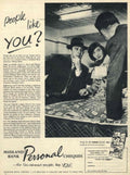 Midland Cheques People 1950s Vintage Retro Advert Poster