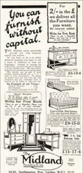 Midland Furniture Sets Vintage Retro Advert Poster A4 Photo Print