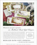 Midland Gift Cheques Vintage Retro Advert Poster A4 Photo Print
