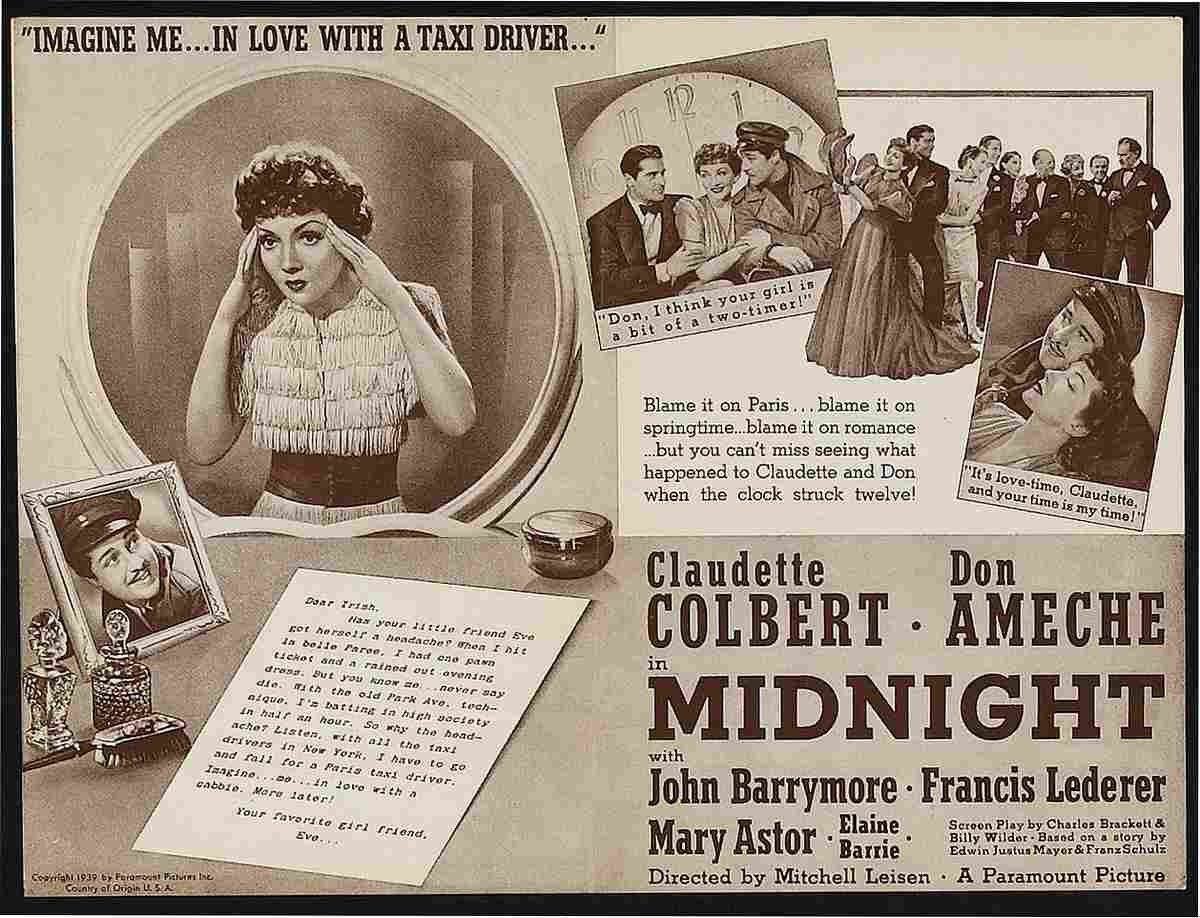 Midnight 1939 03  film star poster A4 Photo Print