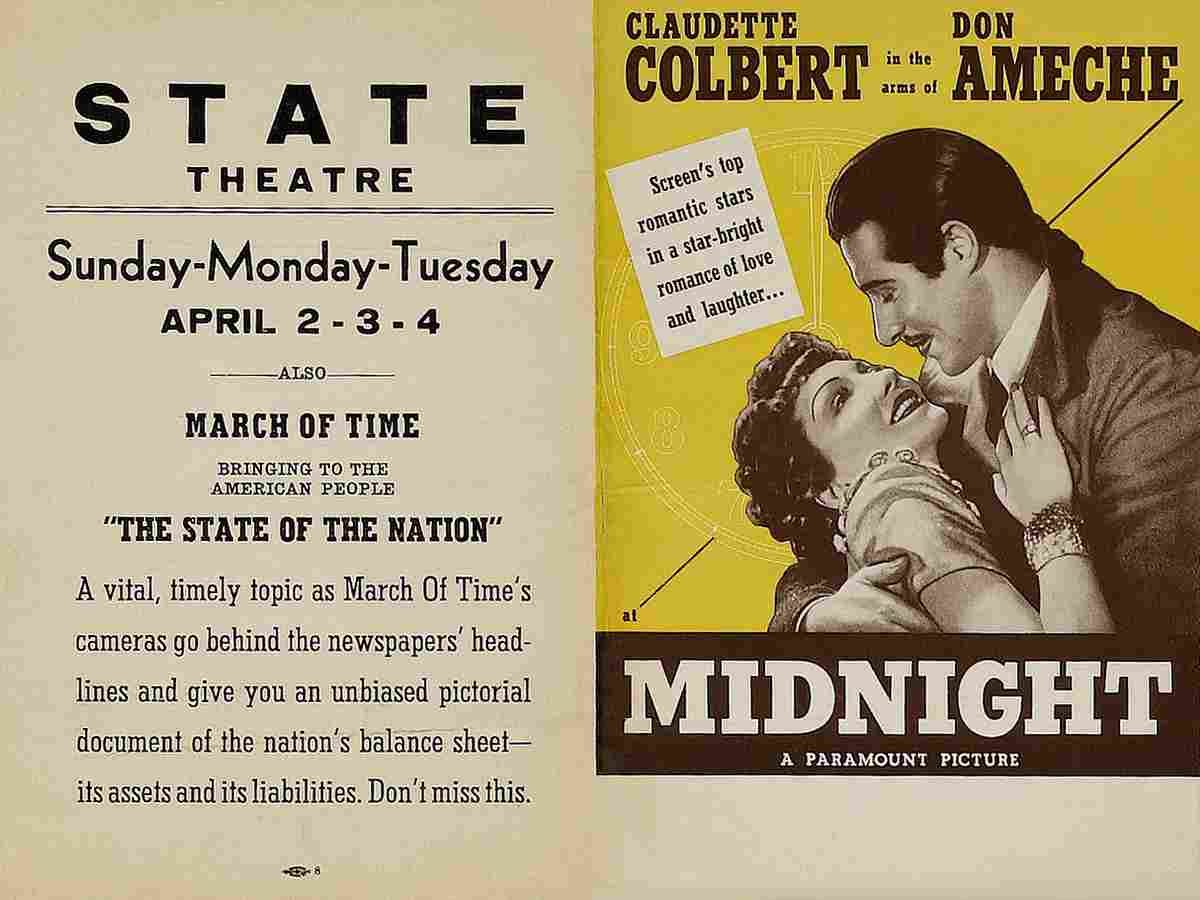 Midnight 1939 06  film star poster A4 Photo Print