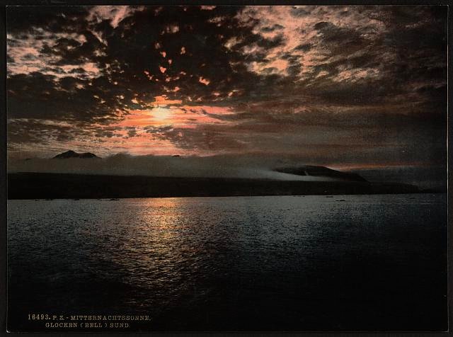 Midnight sun Bell Sound Vintage A4 Photo Print