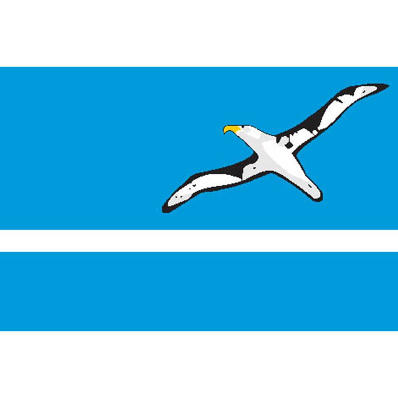Midway Iislands Flag N2597 A4 Photo Print