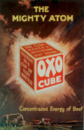 Mighty Atom Oxo 1940s Vintage Retro Advert Poster