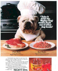 Mighty Dog Beef Vintage Retro Advert Poster A4 Photo Print