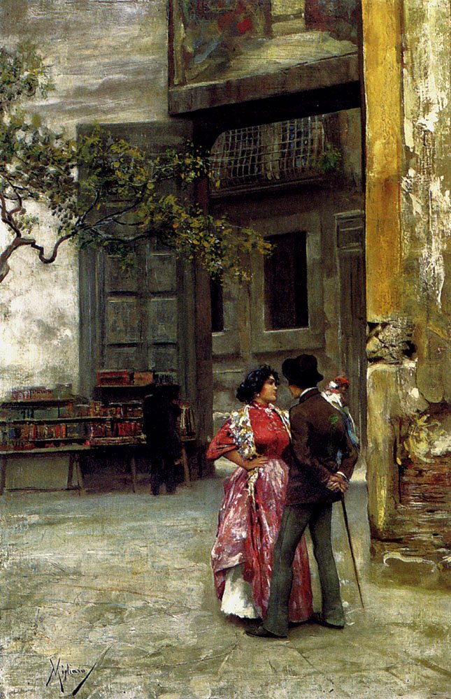 Migliaro Vincenzo The Afternoon Meeting Art A4 Photo Print