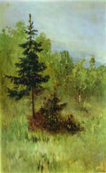 Mikhail Nesterov a firtree 1890 Art A4 Photo Print