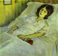 Mikhail Nesterov a sick girl 1928 Art A4 Photo Print