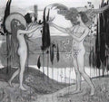 Mikhail Nesterov adam and eve 1898 Art A4 Photo Print