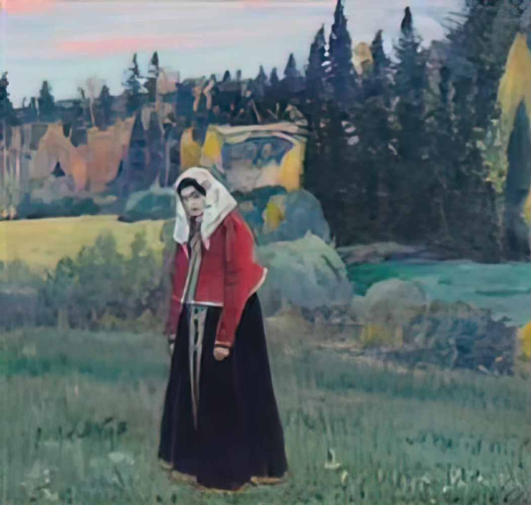 Mikhail Nesterov alenushka Art A4 Photo Print