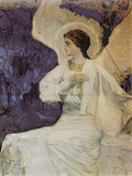 Mikhail Nesterov angel on the holy sepulchre Art A4 Photo Print