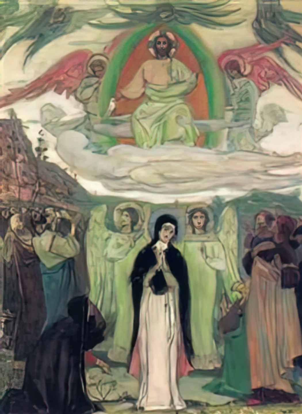 Mikhail Nesterov ascension 1895 Art A4 Photo Print