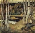 Mikhail Nesterov autumn landscape 1934 Art A4 Photo Print