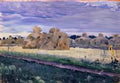 Mikhail Nesterov haystacks Art A4 Photo Print