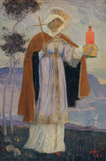Mikhail Nesterov holy equal to the apostles olga 1927 Art A4 Photo Print