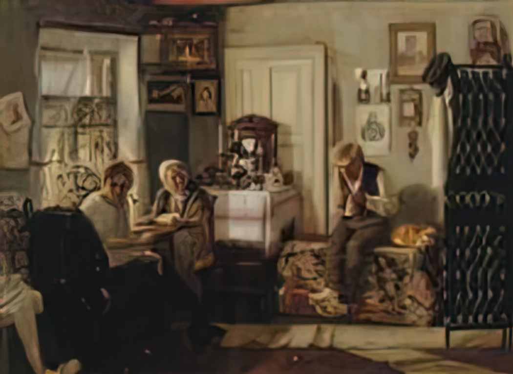 Mikhail Nesterov home arrest 1883 Art A4 Photo Print