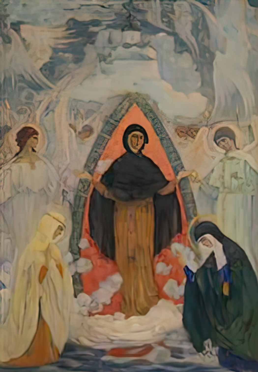 Mikhail Nesterov intercession of our lady 1914 Art A4 Photo Print