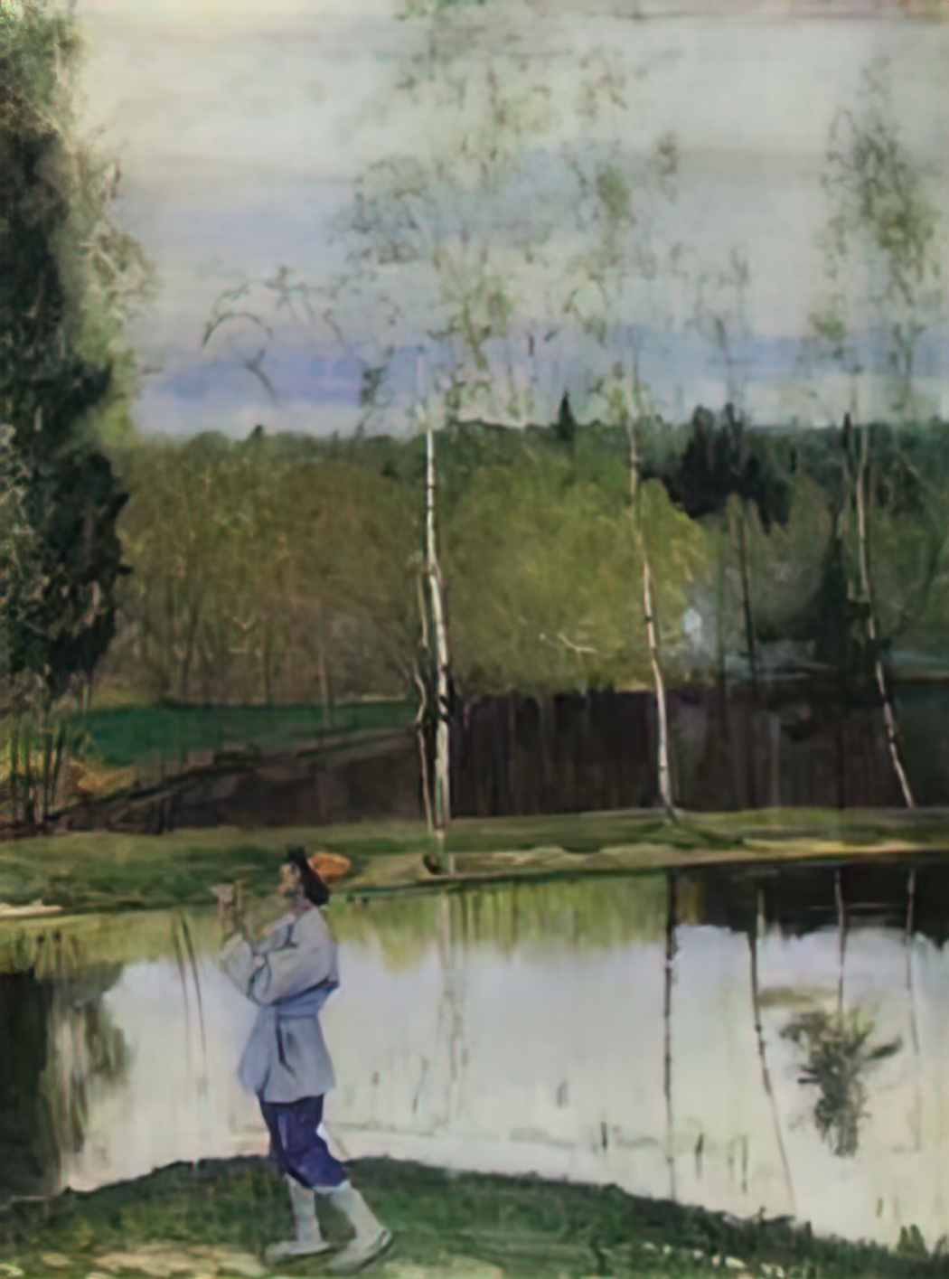 Mikhail Nesterov lel 1933 Art A4 Photo Print