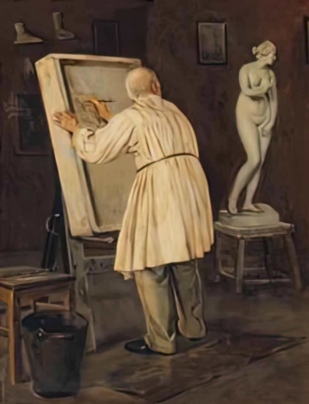 Mikhail Nesterov old painter 1884 Art A4 Photo Print