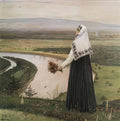 Mikhail Nesterov on the mountains 1896 Art A4 Photo Print
