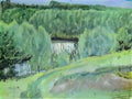 Mikhail Nesterov pond 1906 Art A4 Photo Print