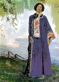 Mikhail Nesterov portrait of e p nesterova 1906 Art A4 Photo Print