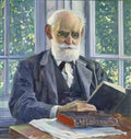 Mikhail Nesterov portrait of ivan pavlov 1930 Art A4 Photo Print