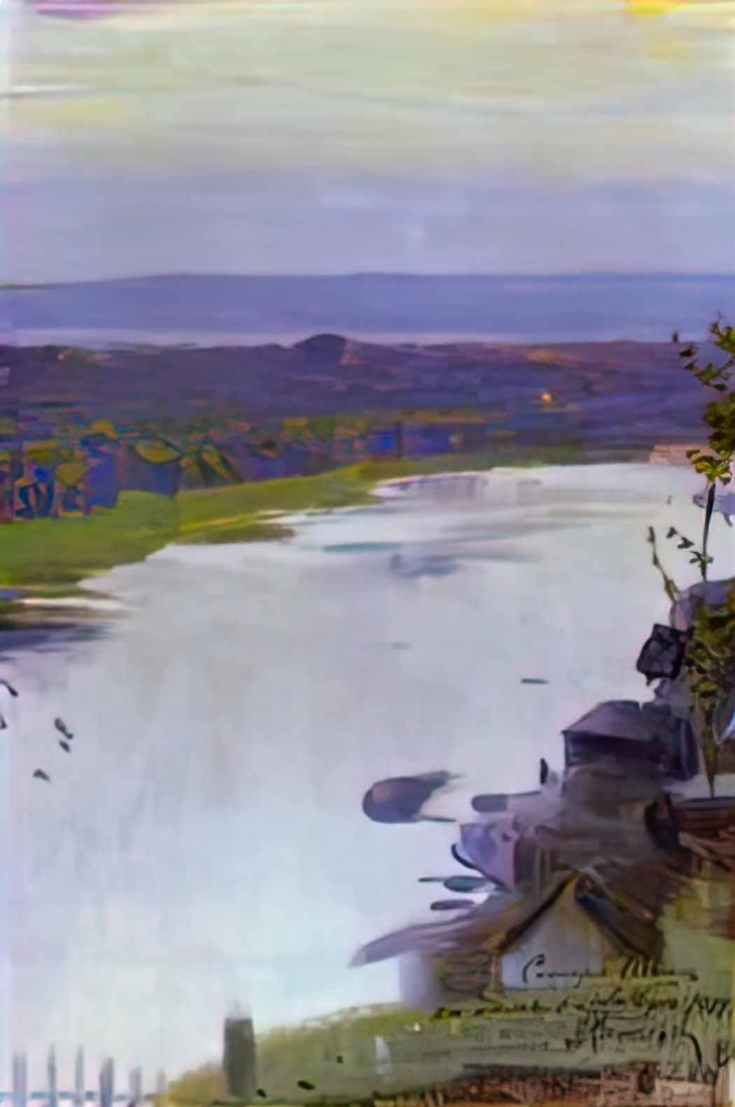 Mikhail Nesterov river belaya 1909 Art A4 Photo Print