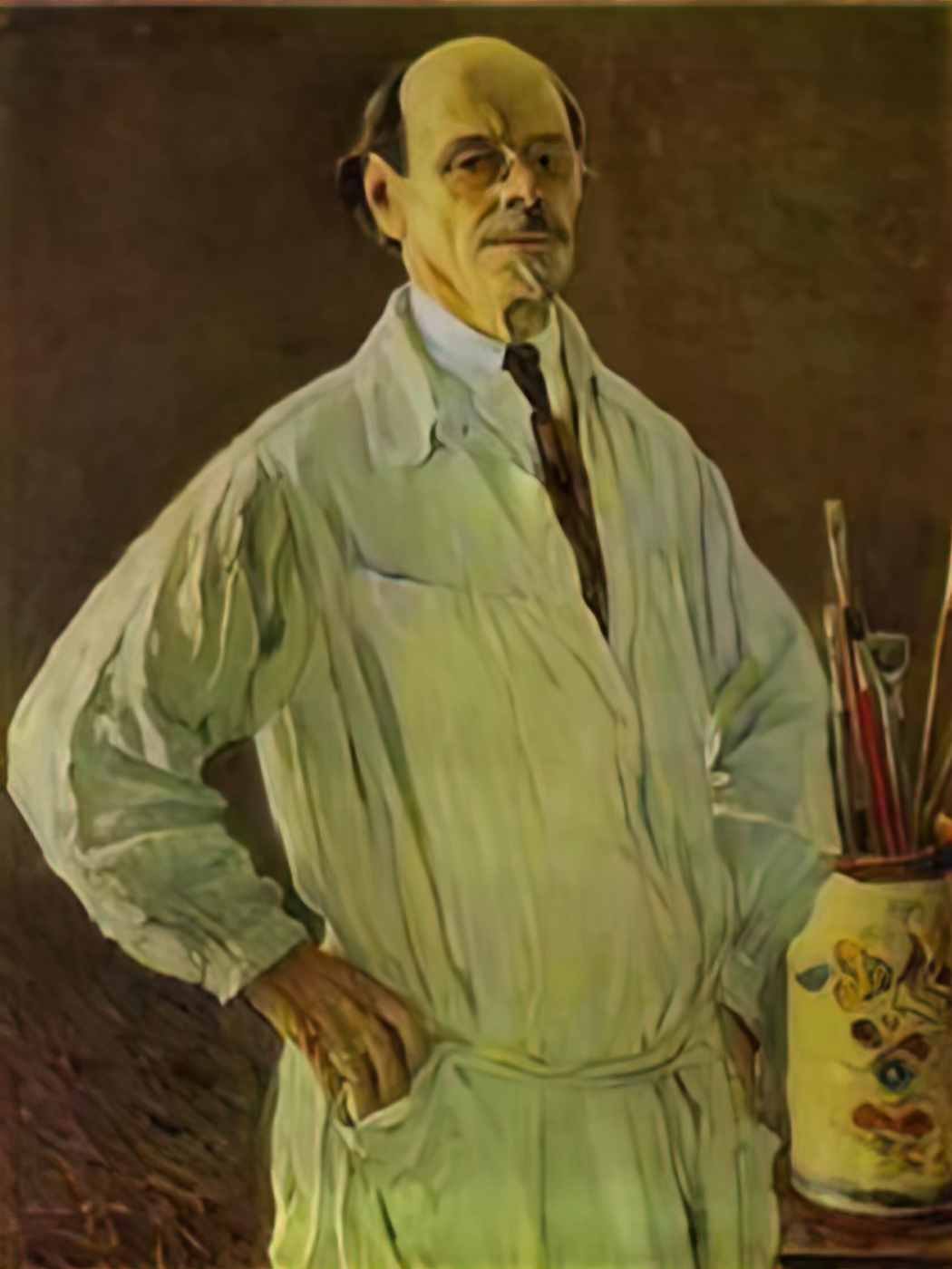 Mikhail Nesterov self portrait 1928 Art A4 Photo Print