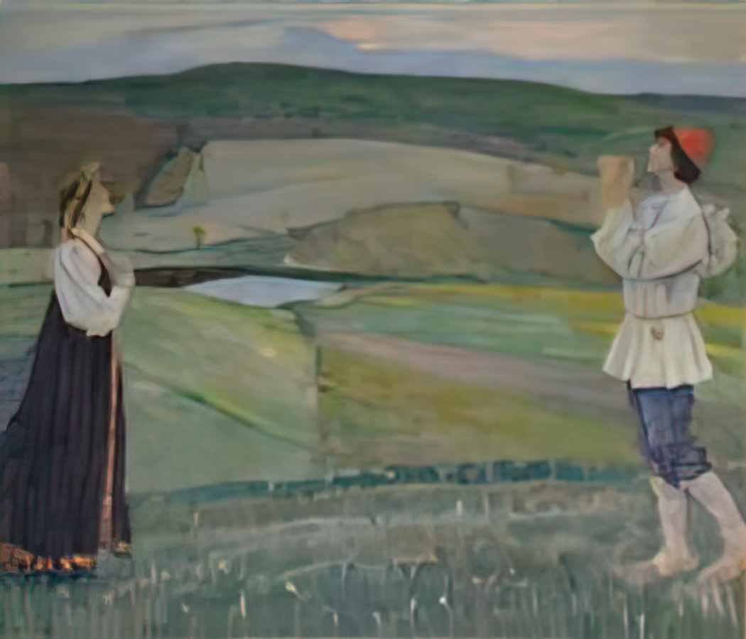 Mikhail Nesterov spring 1922 Art A4 Photo Print