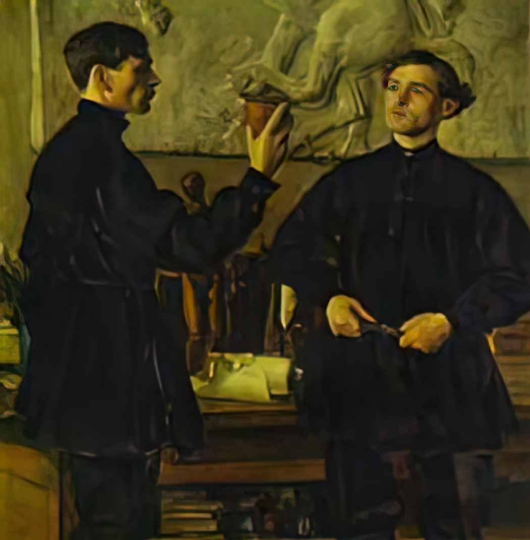 Mikhail Nesterov the korin brothers 1930 Art A4 Photo Print