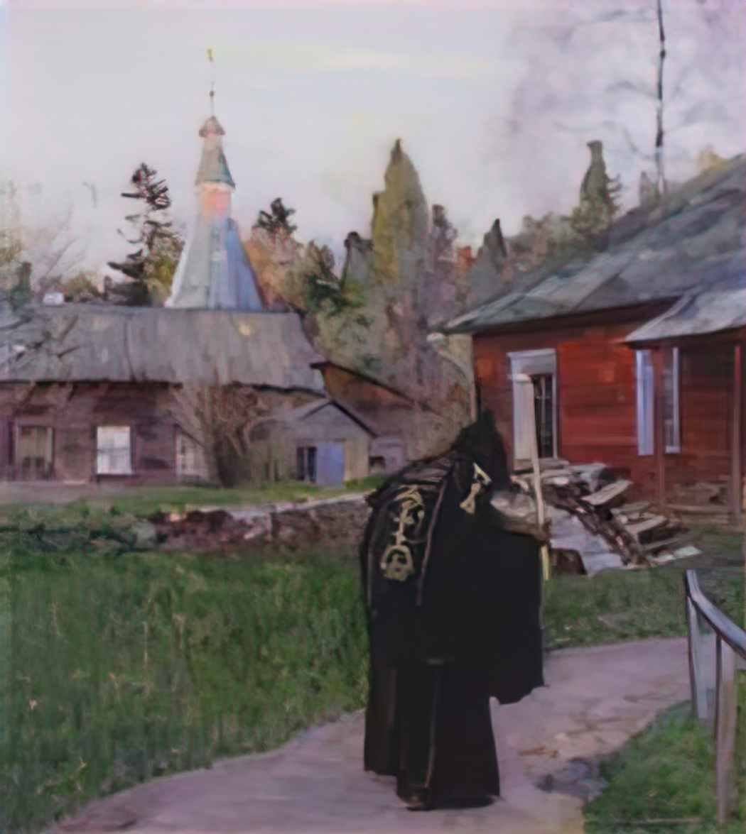 Mikhail Nesterov vesper Art A4 Photo Print