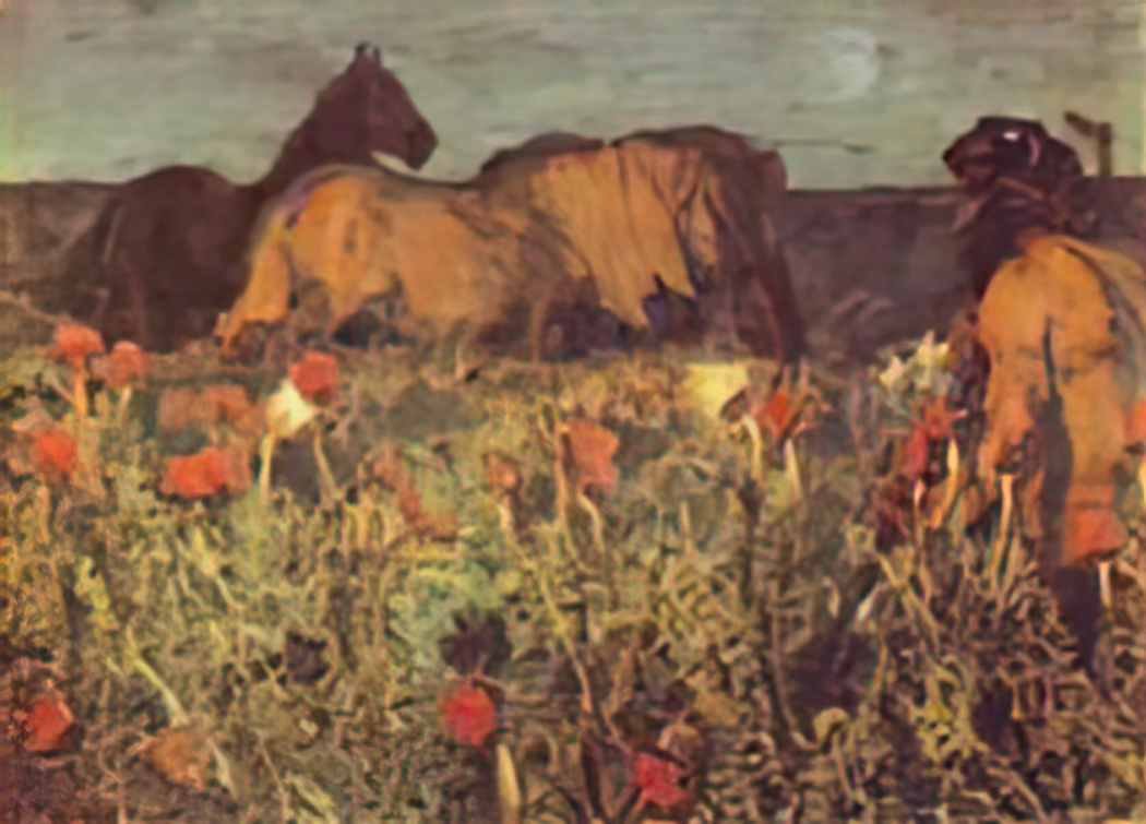 Mikhail Vrubel at nightfall 1900 Art A4 Photo Print
