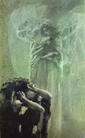 Mikhail Vrubel demon and angel with tamara s soul 1891 Art A4 Photo Print