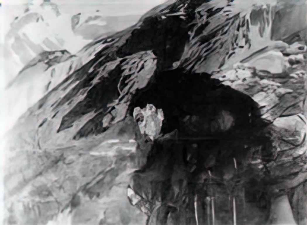 Mikhail Vrubel demon looking to the valley Art A4 Photo Print