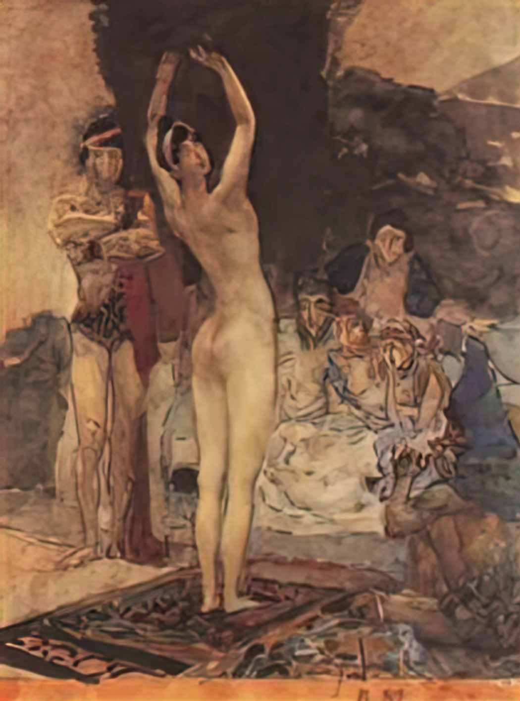 Mikhail Vrubel eastern dance 1887 Art A4 Photo Print