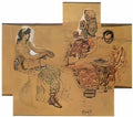 Mikhail Vrubel feasting romans 1883 Art A4 Photo Print