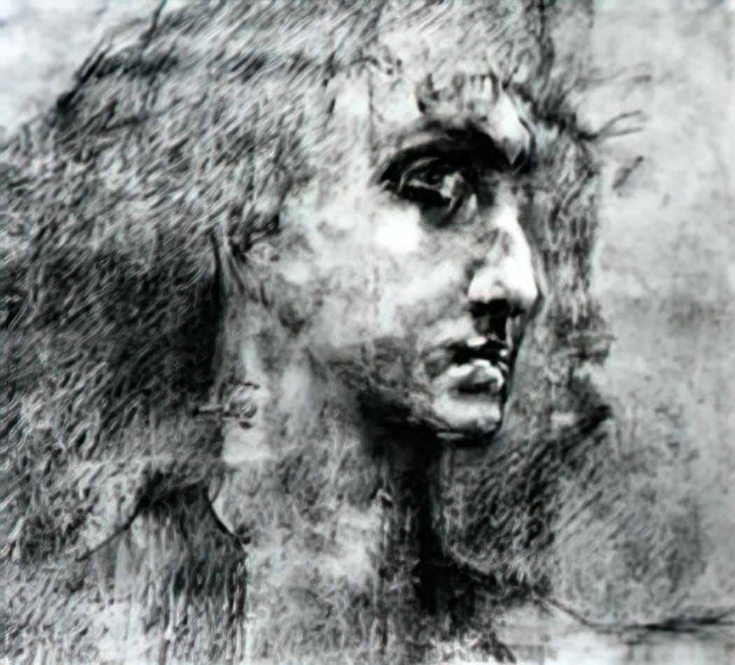 Mikhail Vrubel head of angel 1887 Art A4 Photo Print