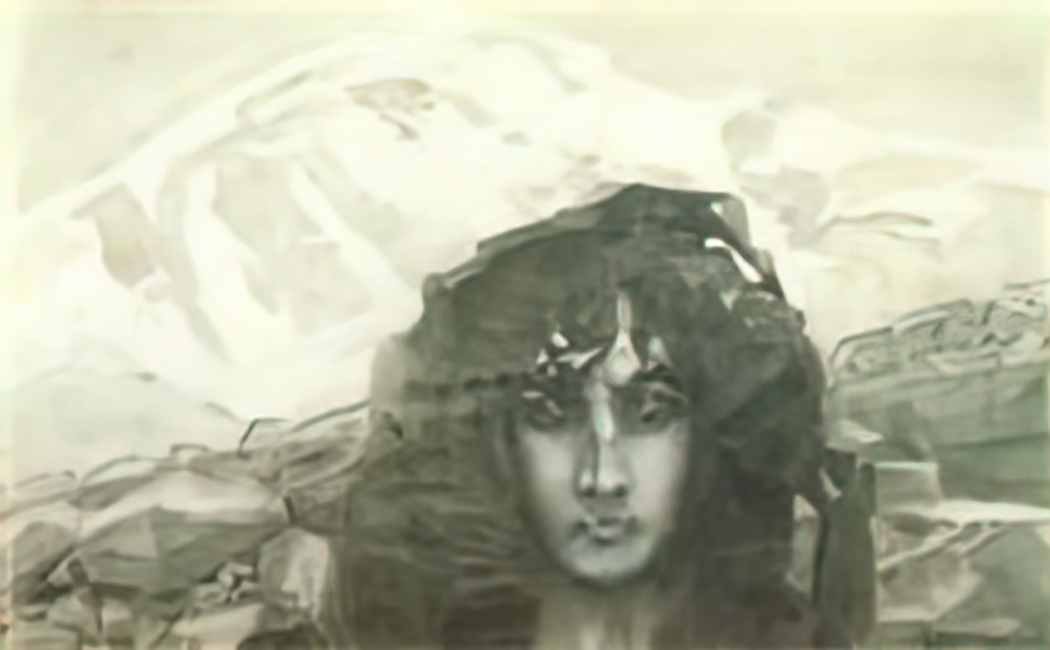 Mikhail Vrubel head of demon 1 Art A4 Photo Print