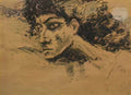 Mikhail Vrubel head of demon Art A4 Photo Print