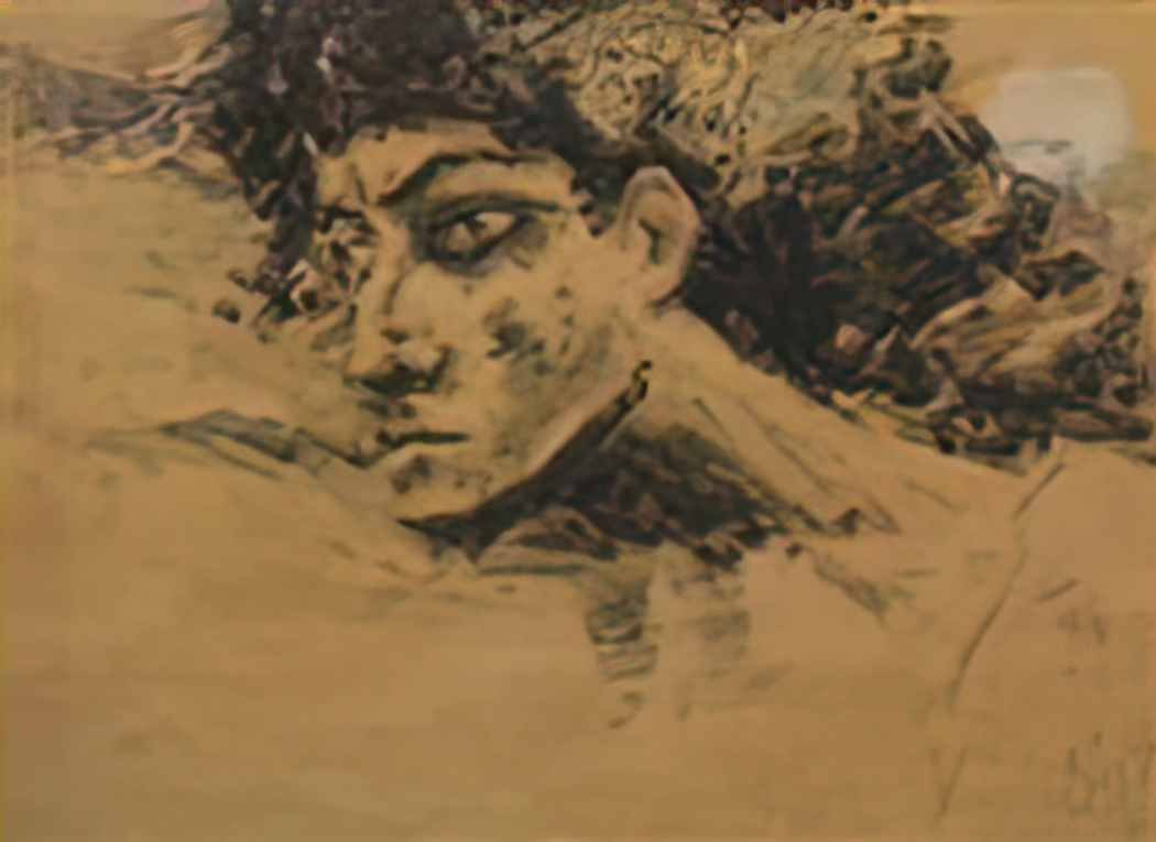 Mikhail Vrubel head of demon Art A4 Photo Print