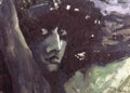 Mikhail Vrubel head of demon with mountains 1890 Art A4 Photo Print