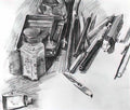 Mikhail Vrubel pencils 1905 Art A4 Photo Print