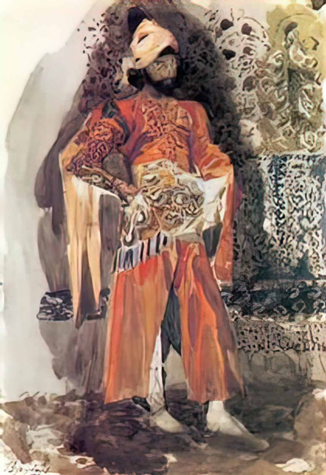 Mikhail Vrubel persian prince 1886 Art A4 Photo Print