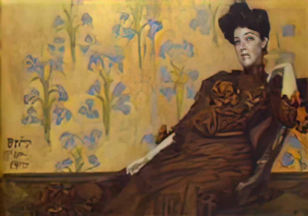 Mikhail Vrubel portrait of n zabela 1904 Art A4 Photo Print