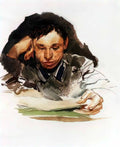 Mikhail Vrubel portrait of student 1882 Art A4 Photo Print
